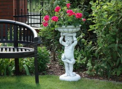 Natur Blumenkübel Pflanz Kübel Dekoration Blumentöpfe Garten Vasen Figur